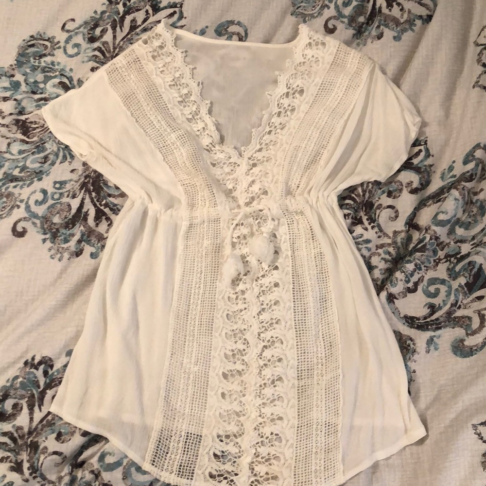 White Beach Coverup